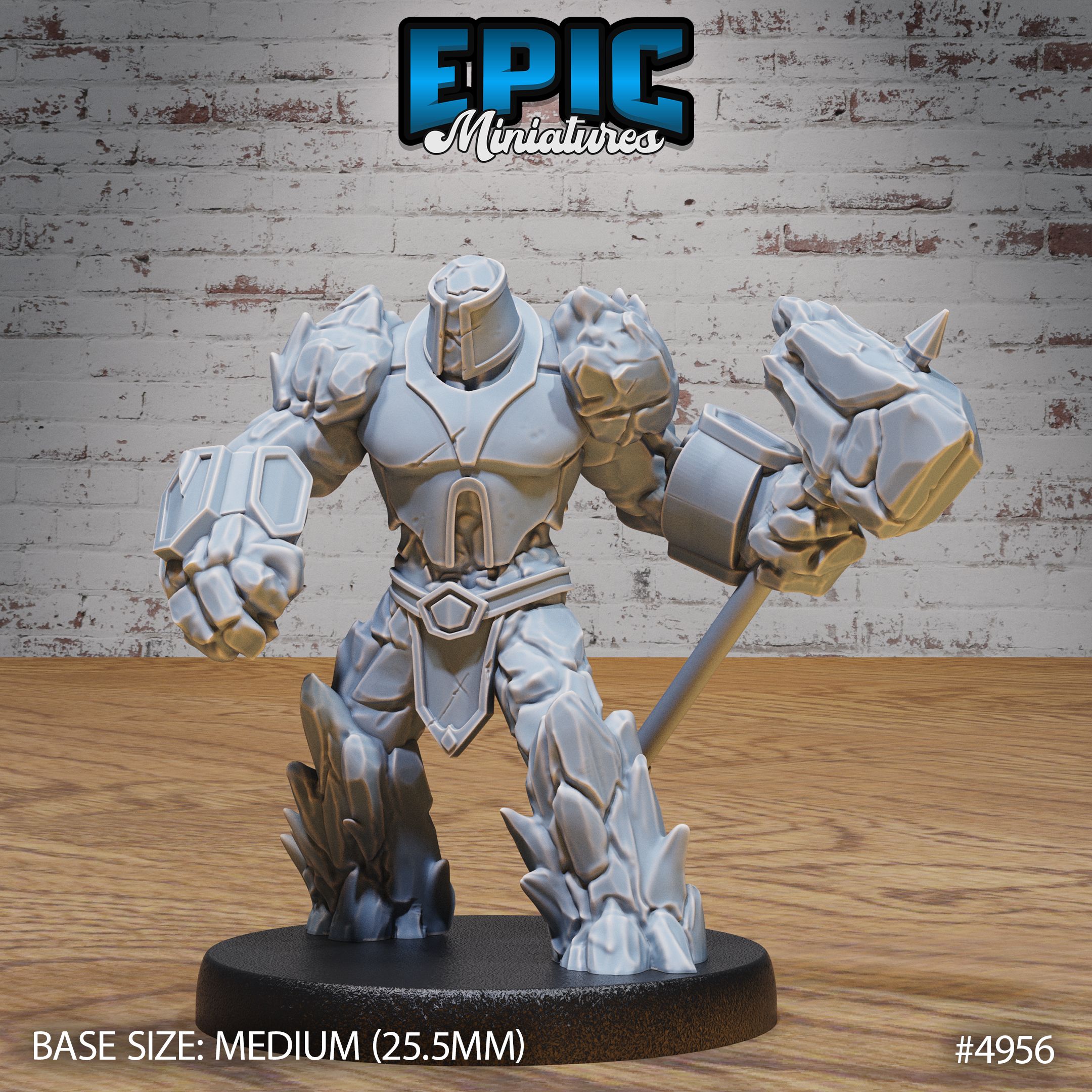 Myrmidon Earth Hammer / Humanoid Elemental Creature / Ancient Warrior / Giant Rock Monster / Stone Element Primordial / Evil Mine Beast / Mountain Guard / Nature Encounter